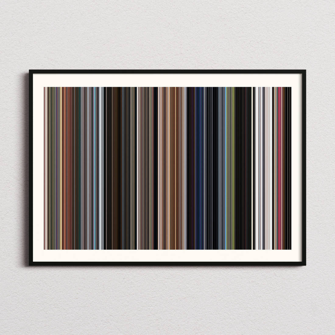 Thor: Love and Thunder Movie Barcode Poster - Barcode Only