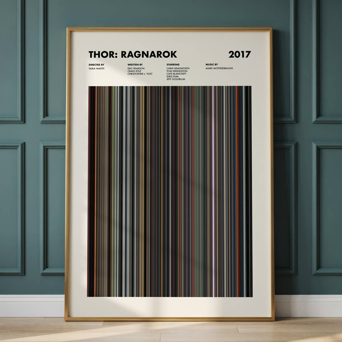 Thor: Ragnarok Movie Barcode Poster