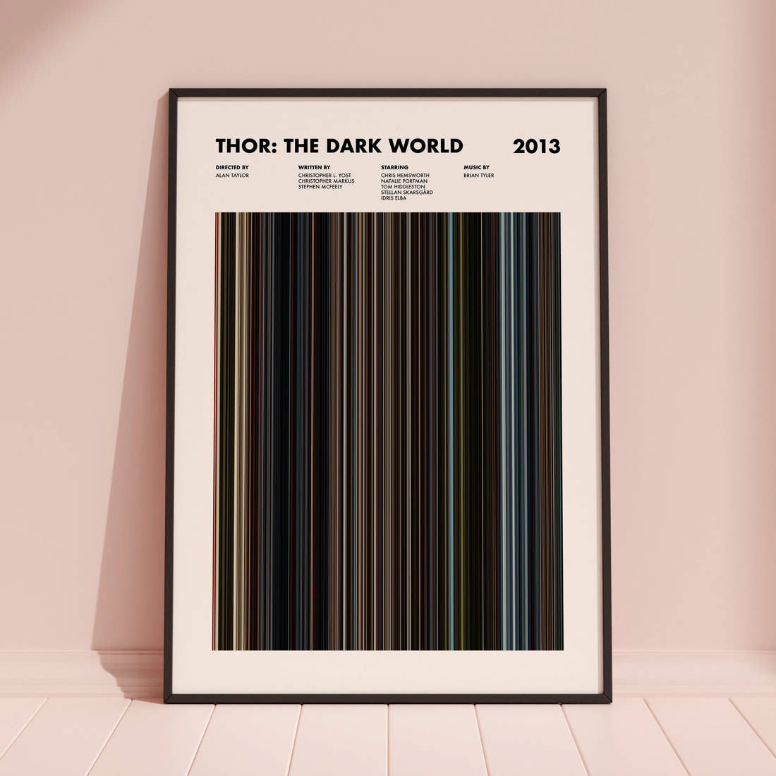 Thor: The Dark World Movie Barcode Poster