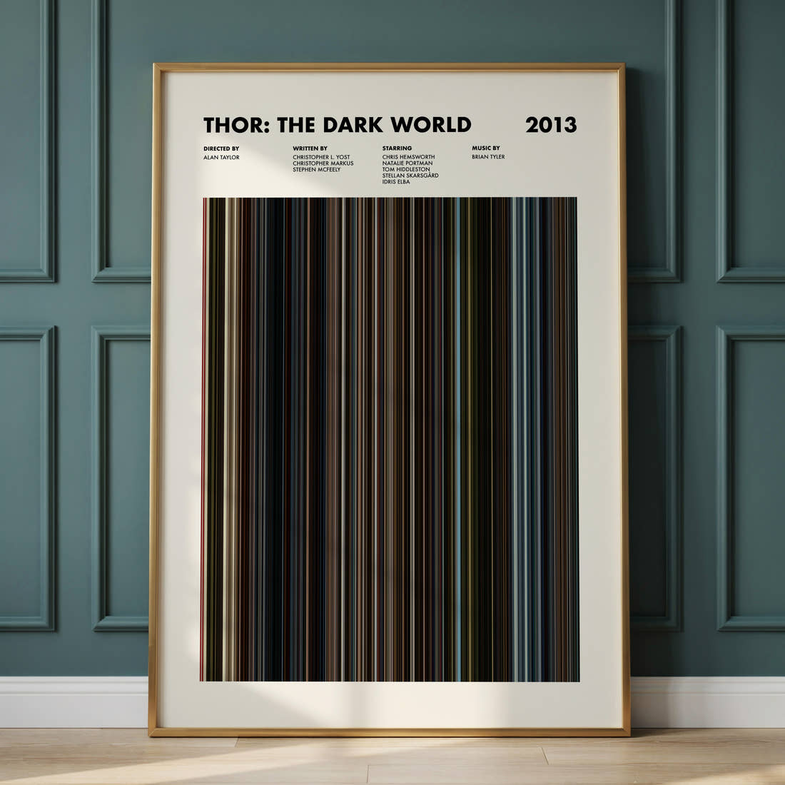 Thor: The Dark World Movie Barcode Poster