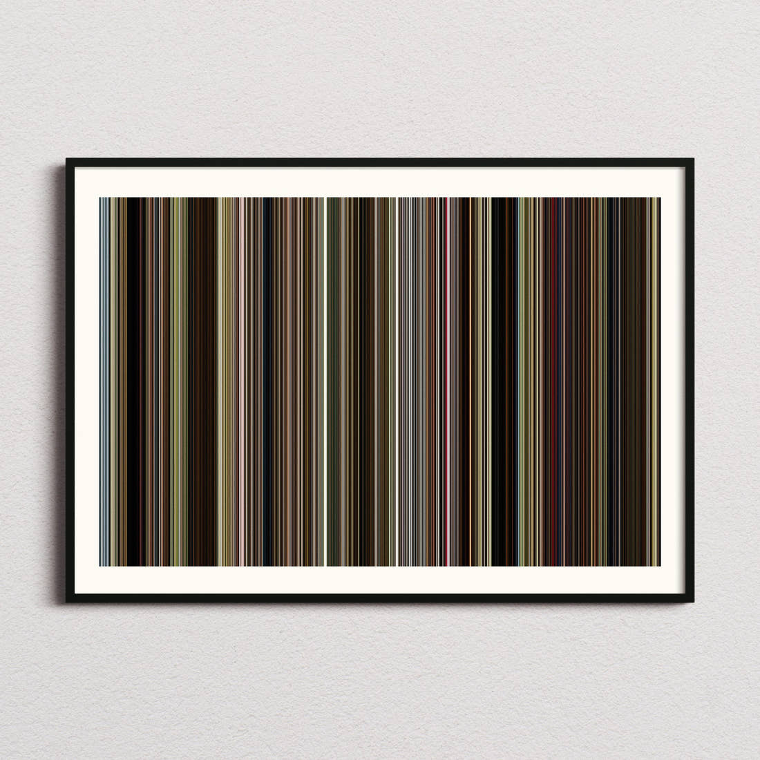 Three Billboards Outside Ebbing, Missouri Movie Barcode Poster - Barcode Only