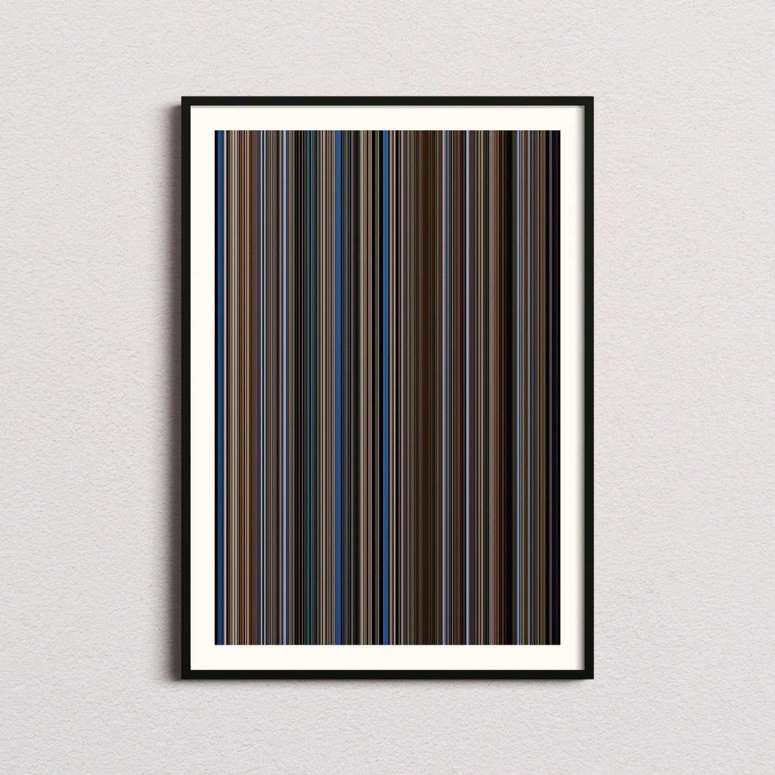 Three Colors: Blue Movie Barcode Poster - Barcode Only