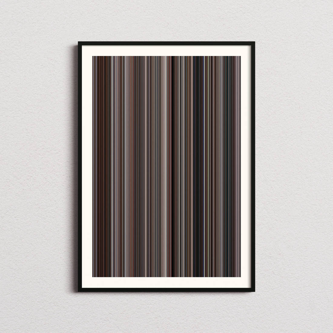 Three Men and a Baby Movie Barcode Poster - Barcode Only