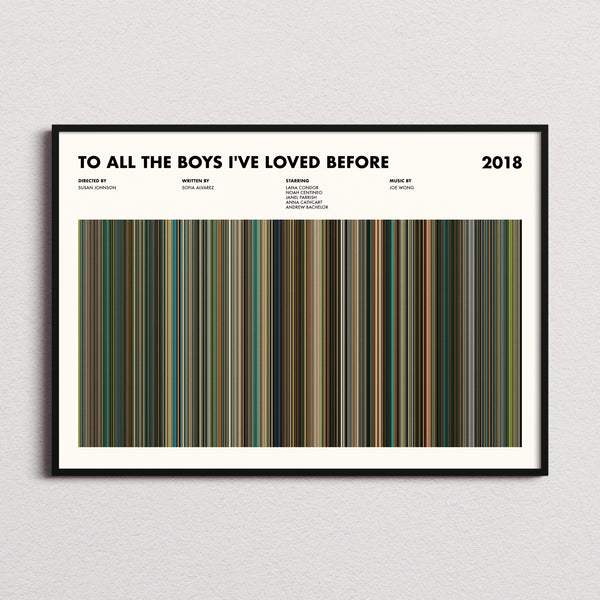 To All the Boys I've Loved Before Movie Barcode Poster
