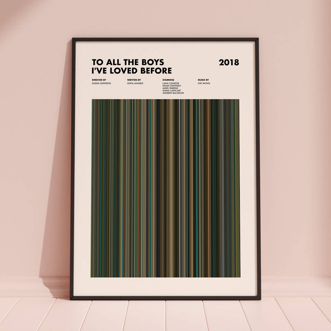 To All the Boys I've Loved Before Movie Barcode Poster