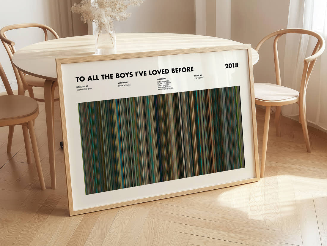 To All the Boys I've Loved Before Movie Barcode Poster