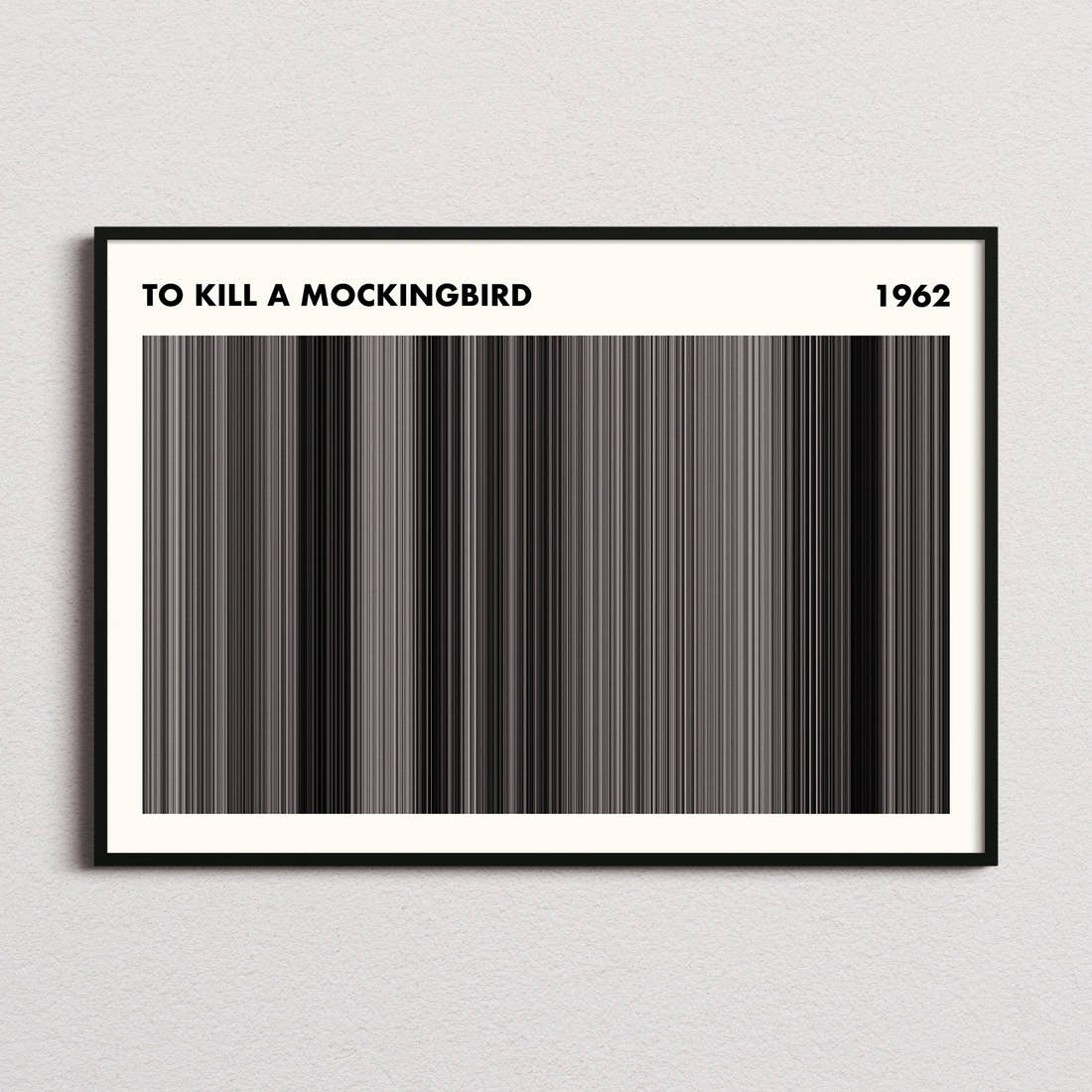 To Kill A Mockingbird Movie Barcode Poster - Simplified