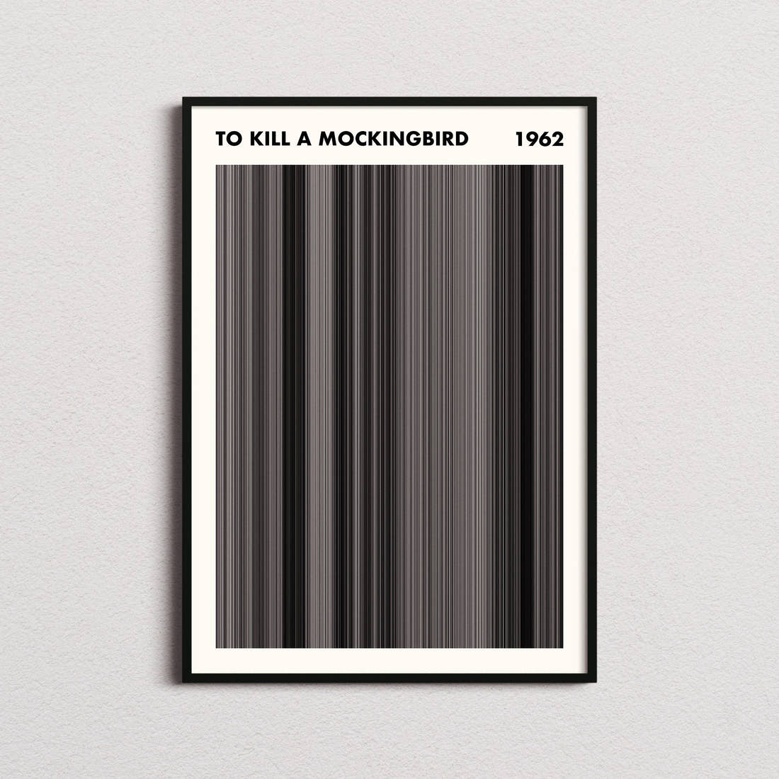 To Kill a Mockingbird Movie Barcode Poster - Simplified