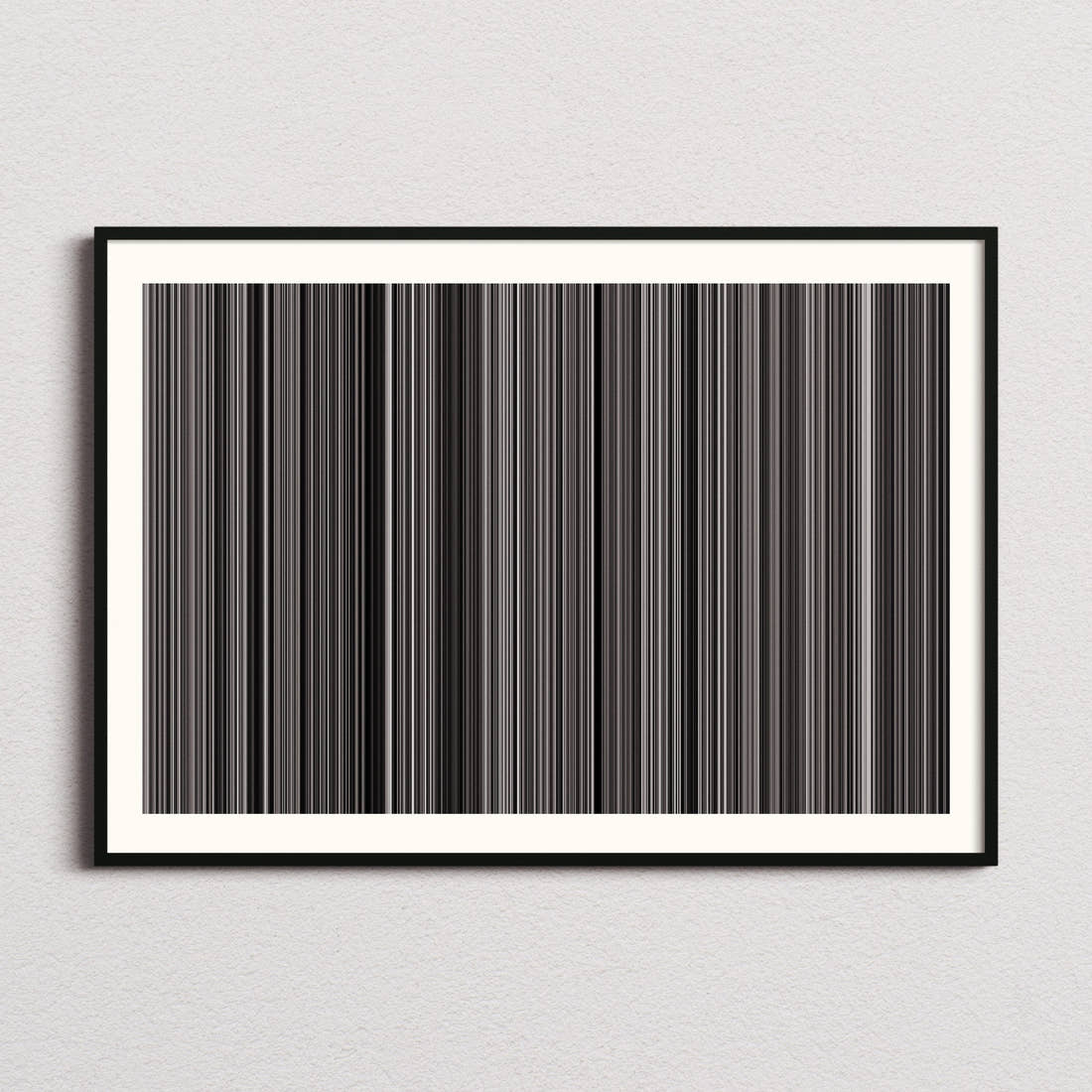 To Live Movie Barcode Poster - Barcode Only