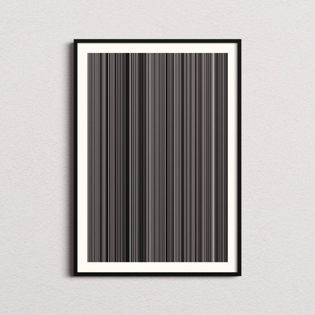To Live Movie Barcode Poster - Barcode Only
