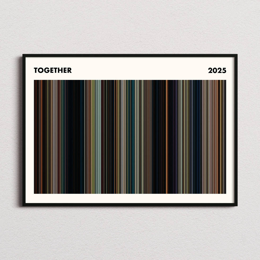Together Movie Barcode Poster - Simplified