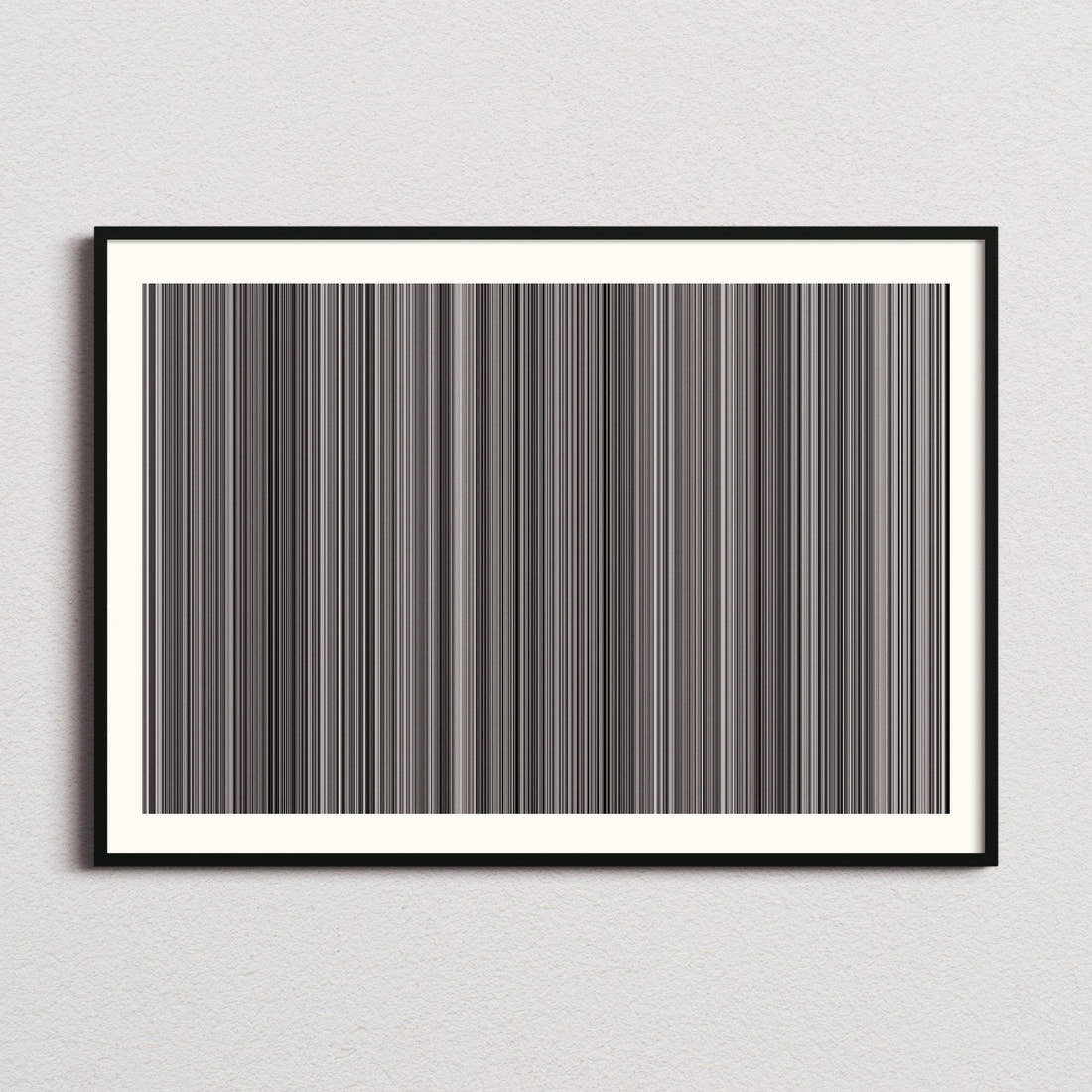 Tokyo Story Movie Barcode Poster - Barcode Only