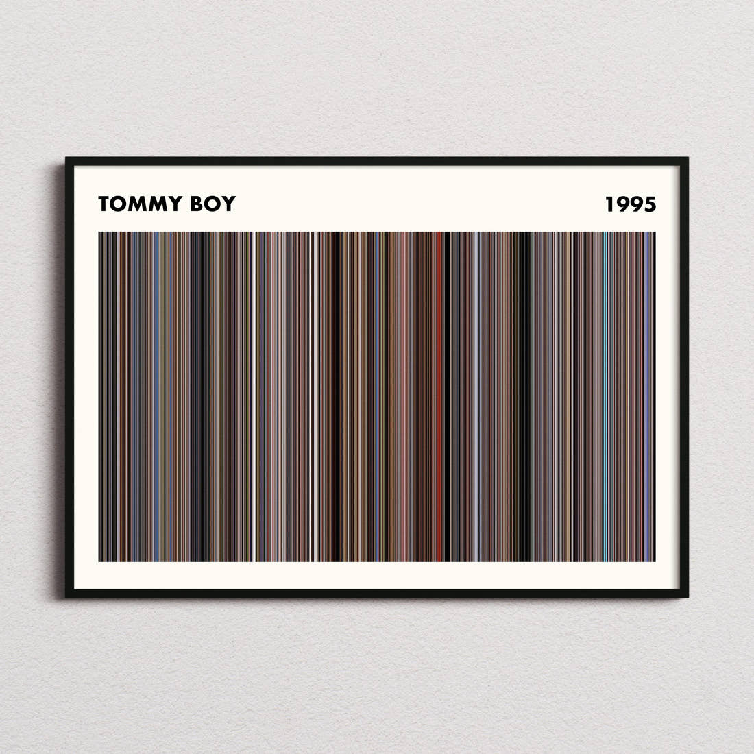 Tommy Boy Movie Barcode Poster - Simplified