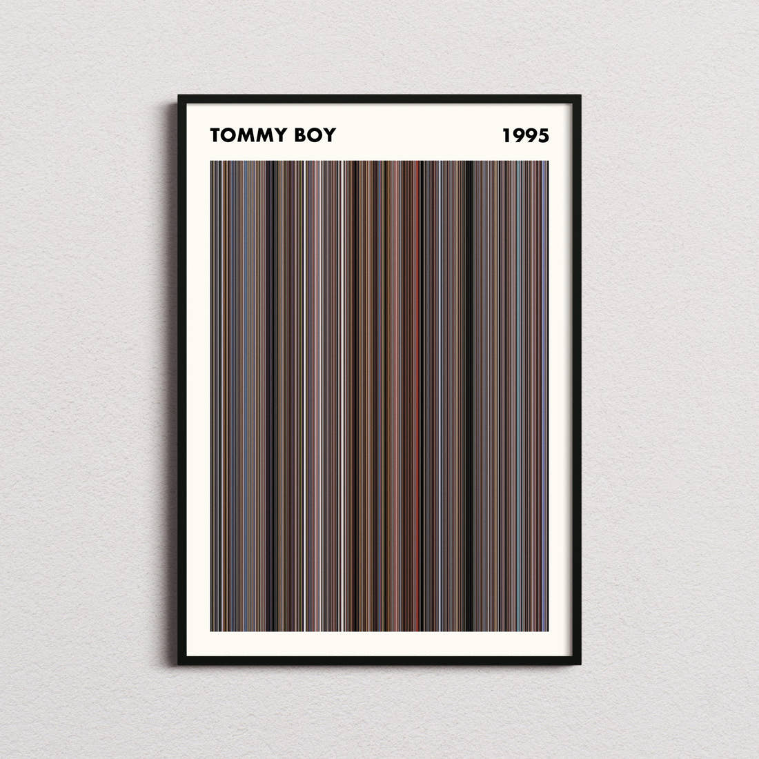Tommy Boy Movie Barcode Poster - Simplified
