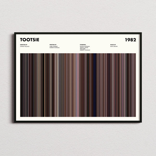 Tootsie Movie Barcode Poster