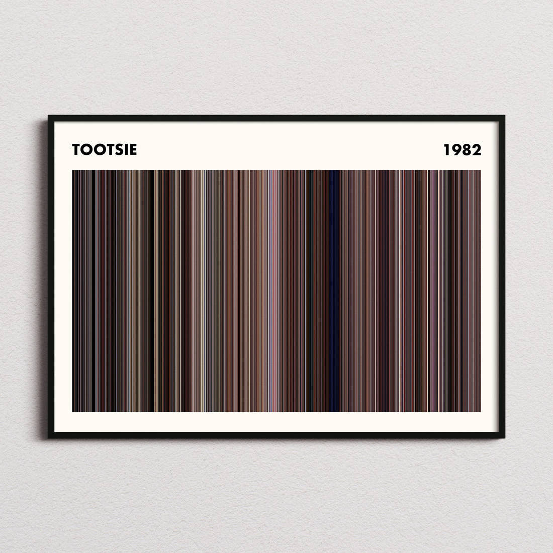 Tootsie Movie Barcode Poster - Simplified