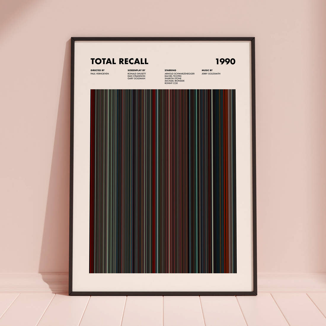 Total Recall Movie Barcode Poster