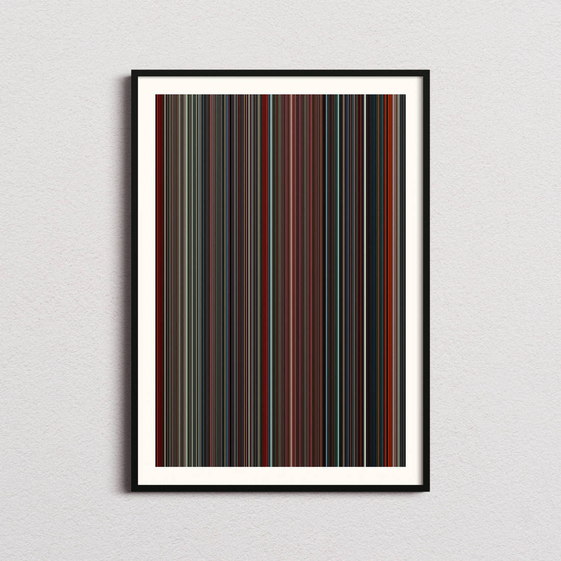 Total Recall Movie Barcode Poster - Barcode Only