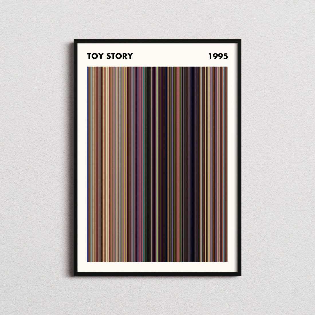 Toy Story Movie Barcode Poster - Simplified