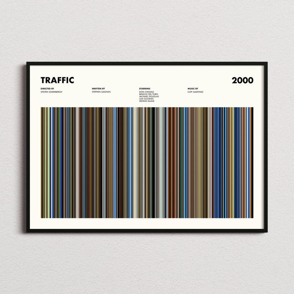Traffic Movie Barcode Poster