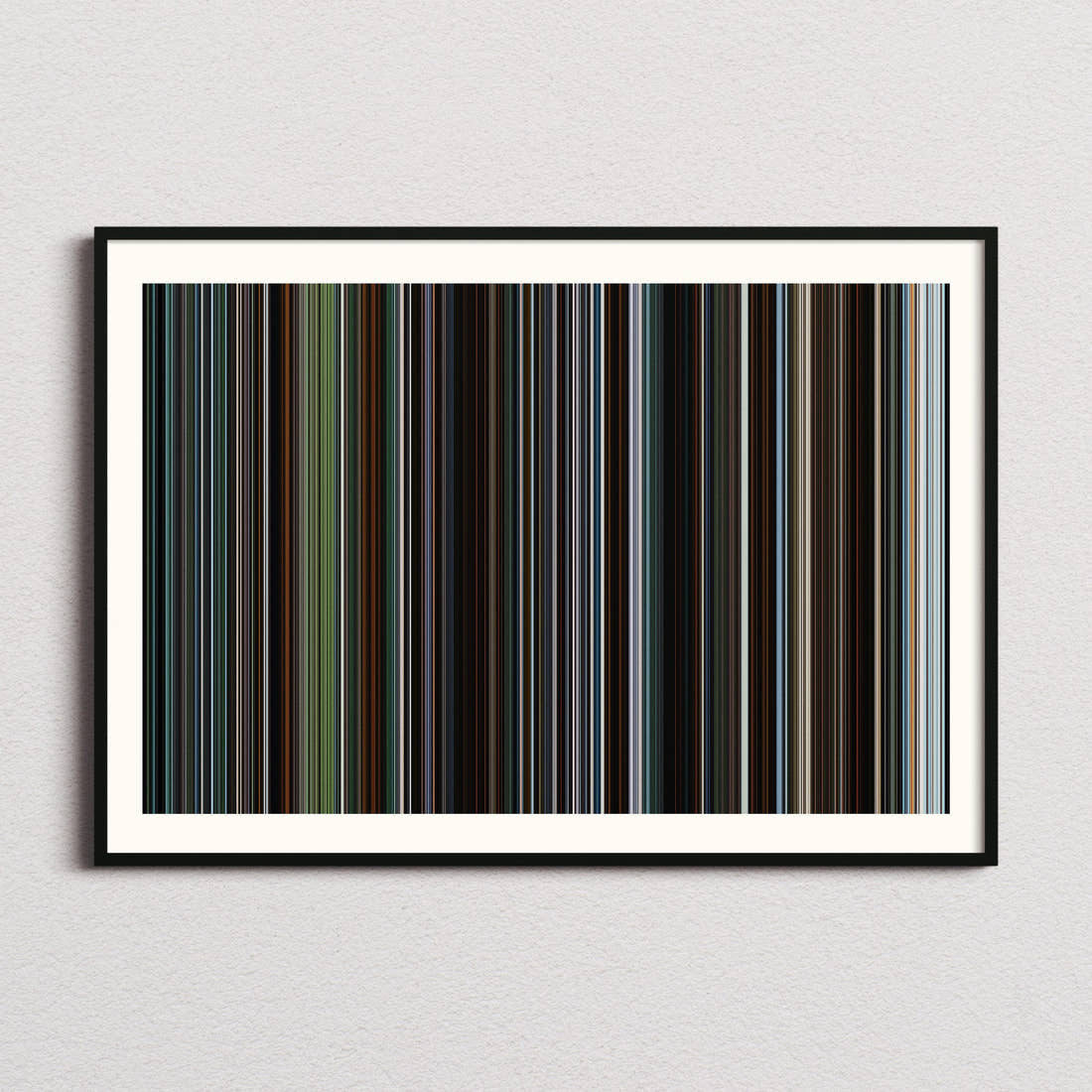Train Dreams Movie Barcode Poster - Barcode Only