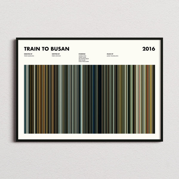 Train to Busan Movie Barcode Poster