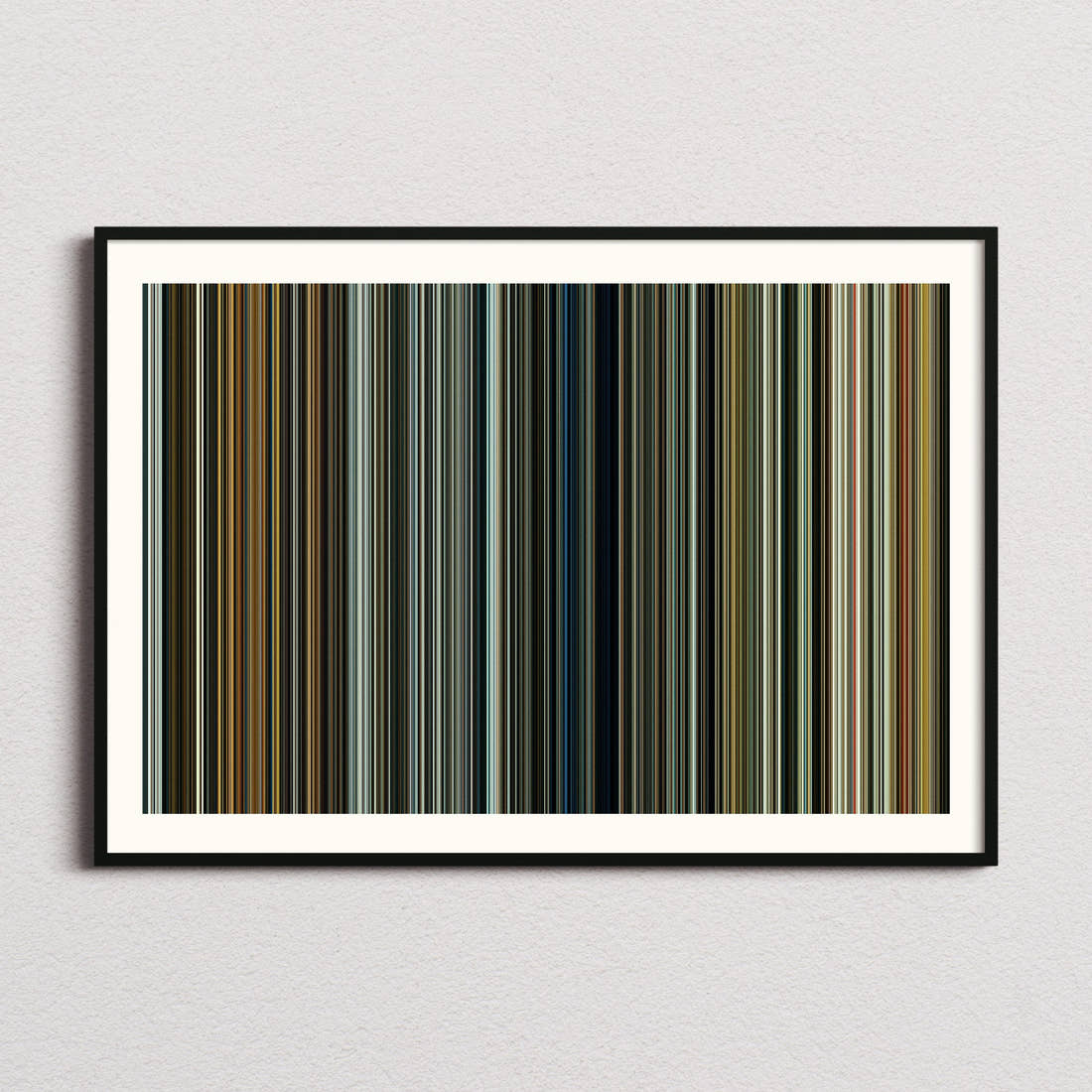 Train to Busan Movie Barcode Poster - Barcode Only