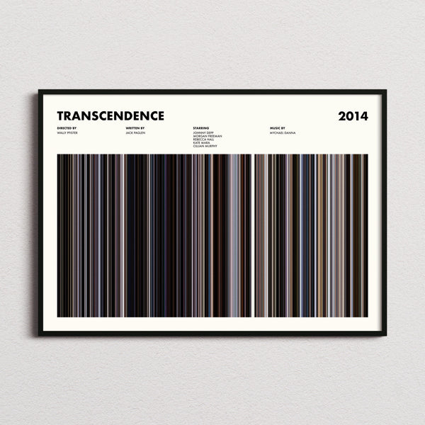 Transcendence Movie Barcode Poster