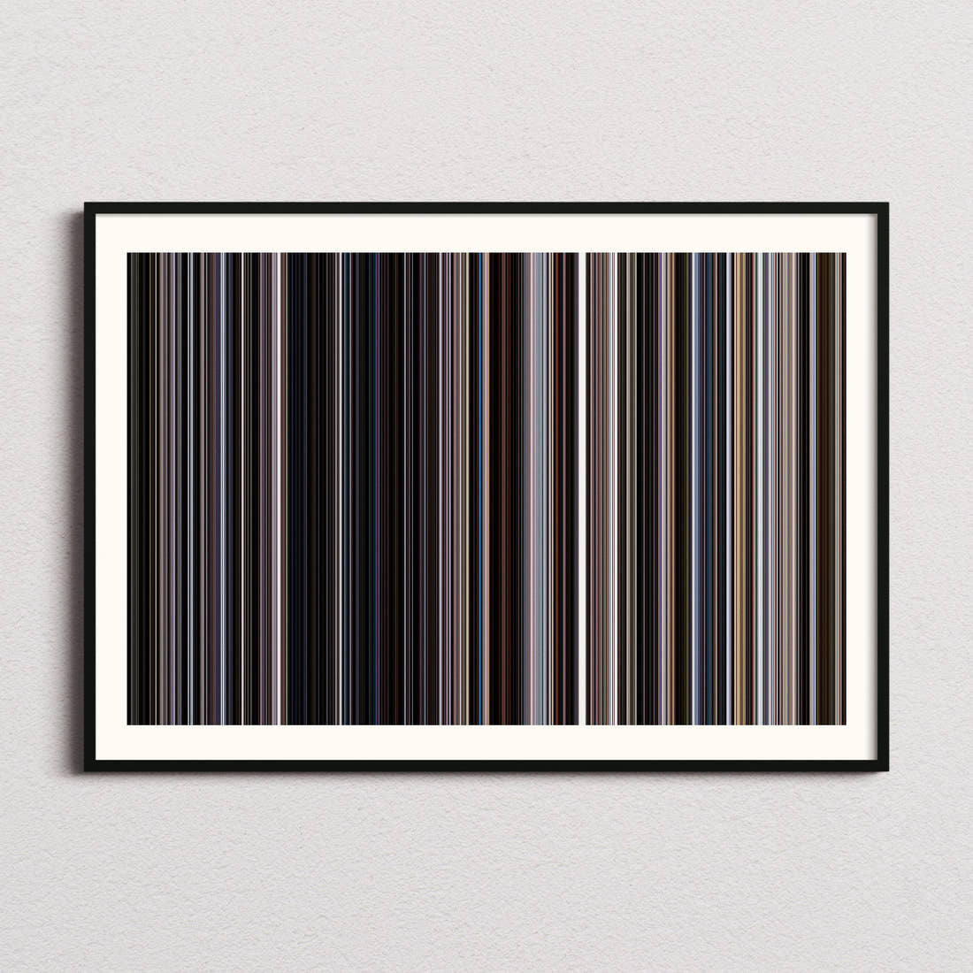 Transcendence Movie Barcode Poster - Barcode Only