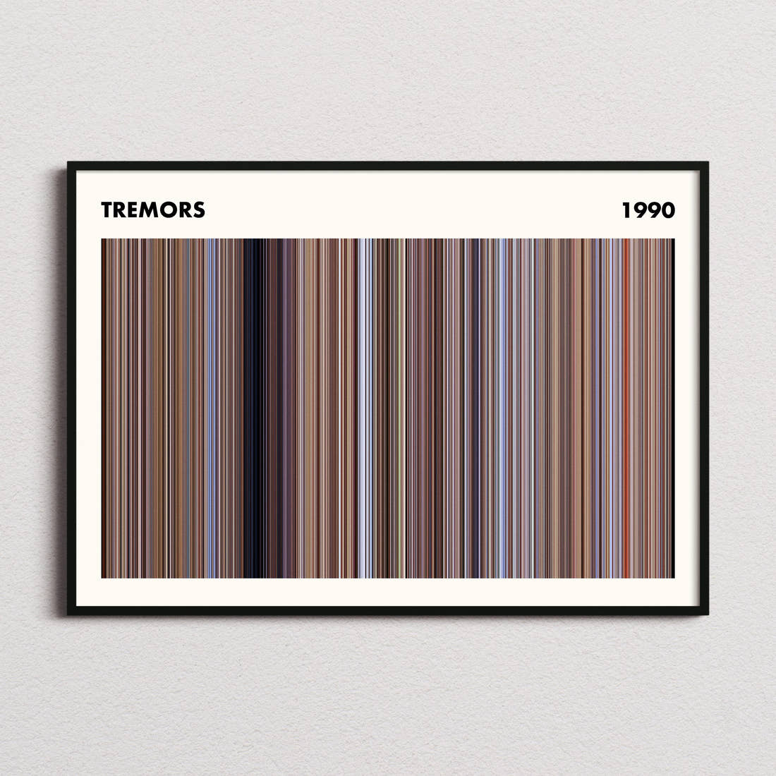 Tremors Movie Barcode Poster - Simplified