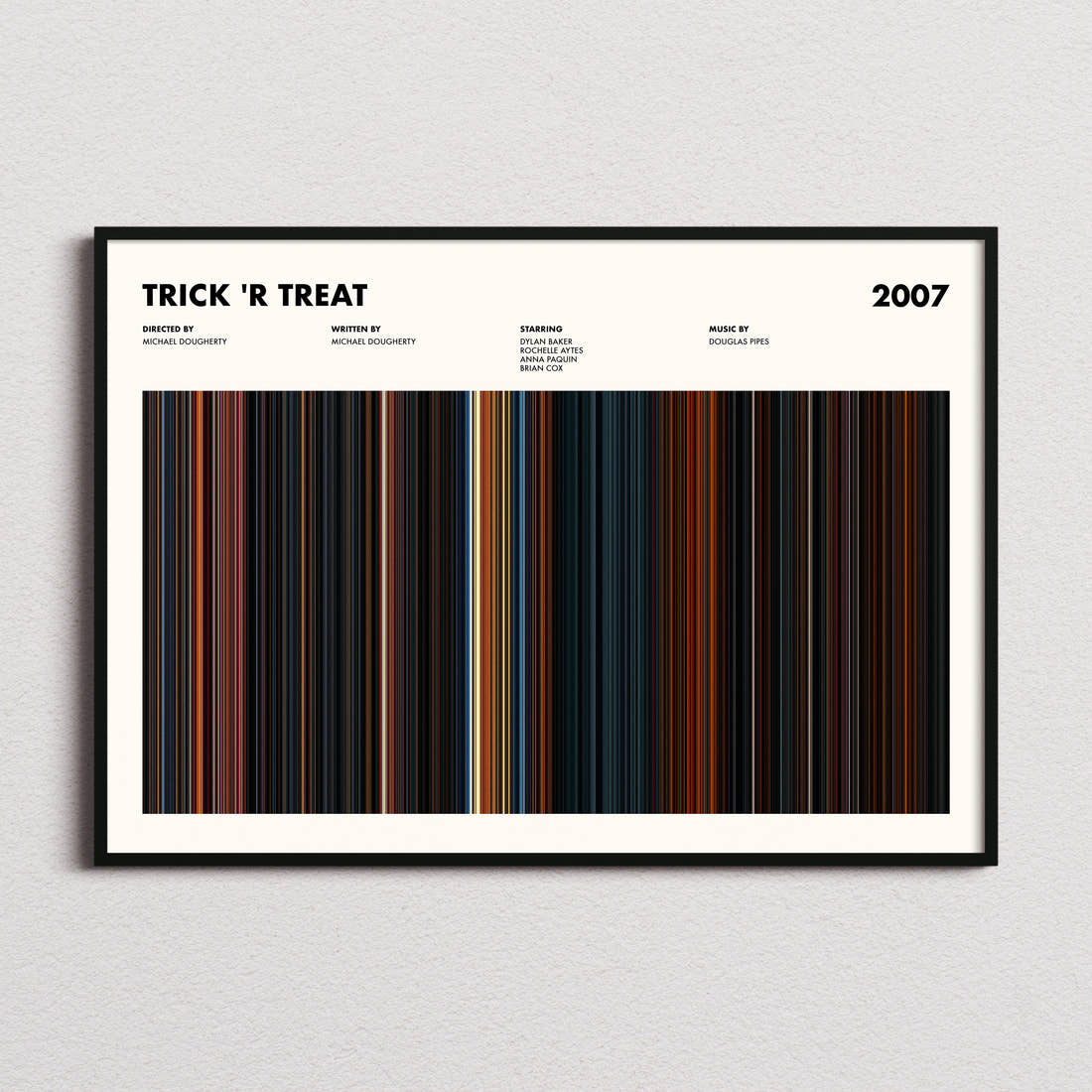 Trick 'r Treat Movie Barcode Poster