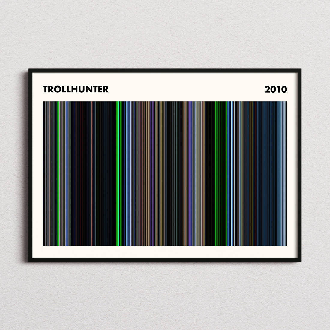 Trollhunter Movie Barcode Poster - Simplified