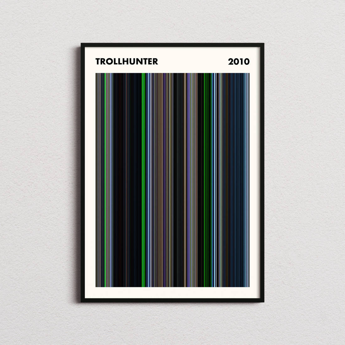 Trollhunter Movie Barcode Poster - Simplified