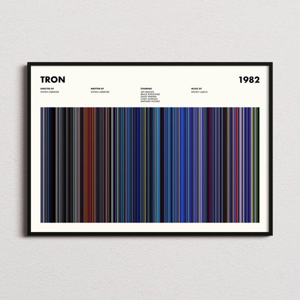 Tron Movie Barcode Poster