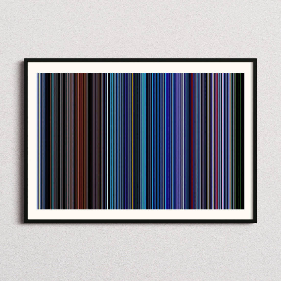 Tron Movie Barcode Poster - Barcode Only