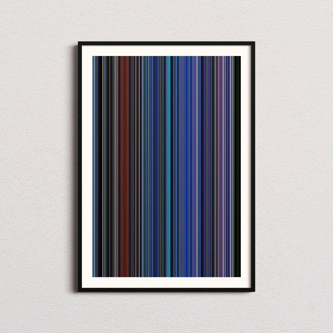 Tron Movie Barcode Poster - Barcode Only