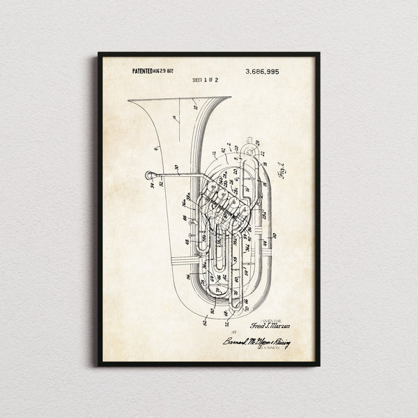 Tuba Patent Print
