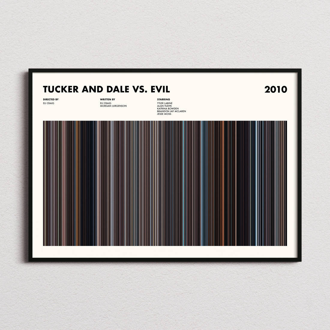 Tucker and Dale vs. Evil Movie Barcode Poster