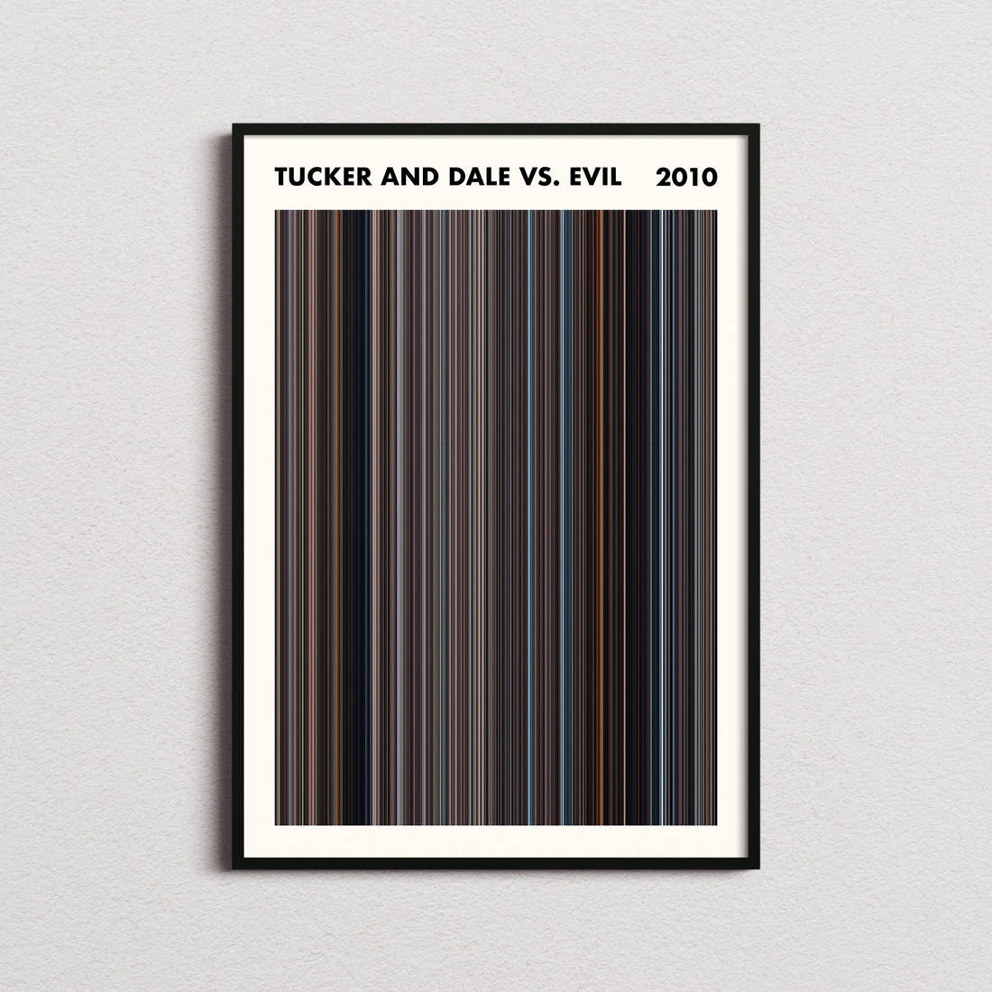 Tucker and Dale vs. Evil Movie Barcode Poster - Simplified