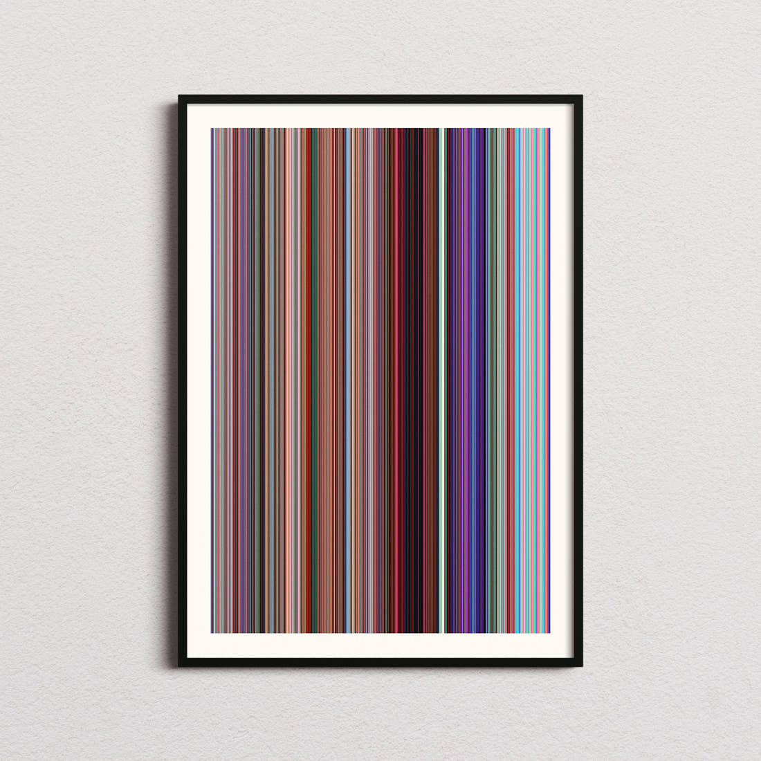 Turning Red Movie Barcode Poster - Barcode Only
