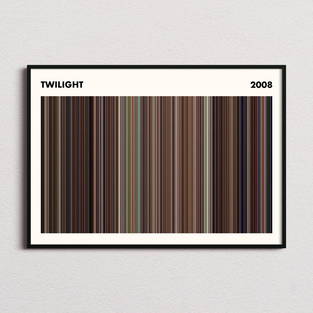 Twilight Movie Barcode Poster - Simplified