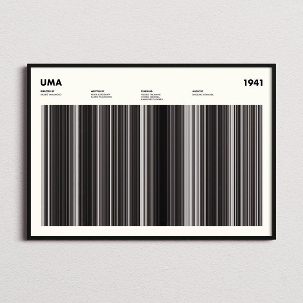 Uma Movie Barcode Poster
