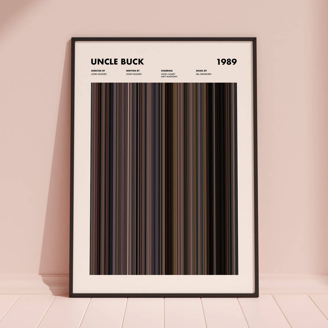 Uncle Buck Movie Barcode Poster