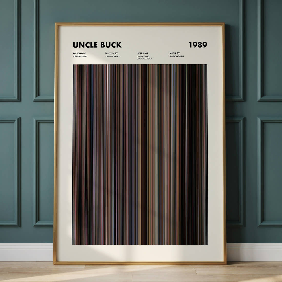 Uncle Buck Movie Barcode Poster