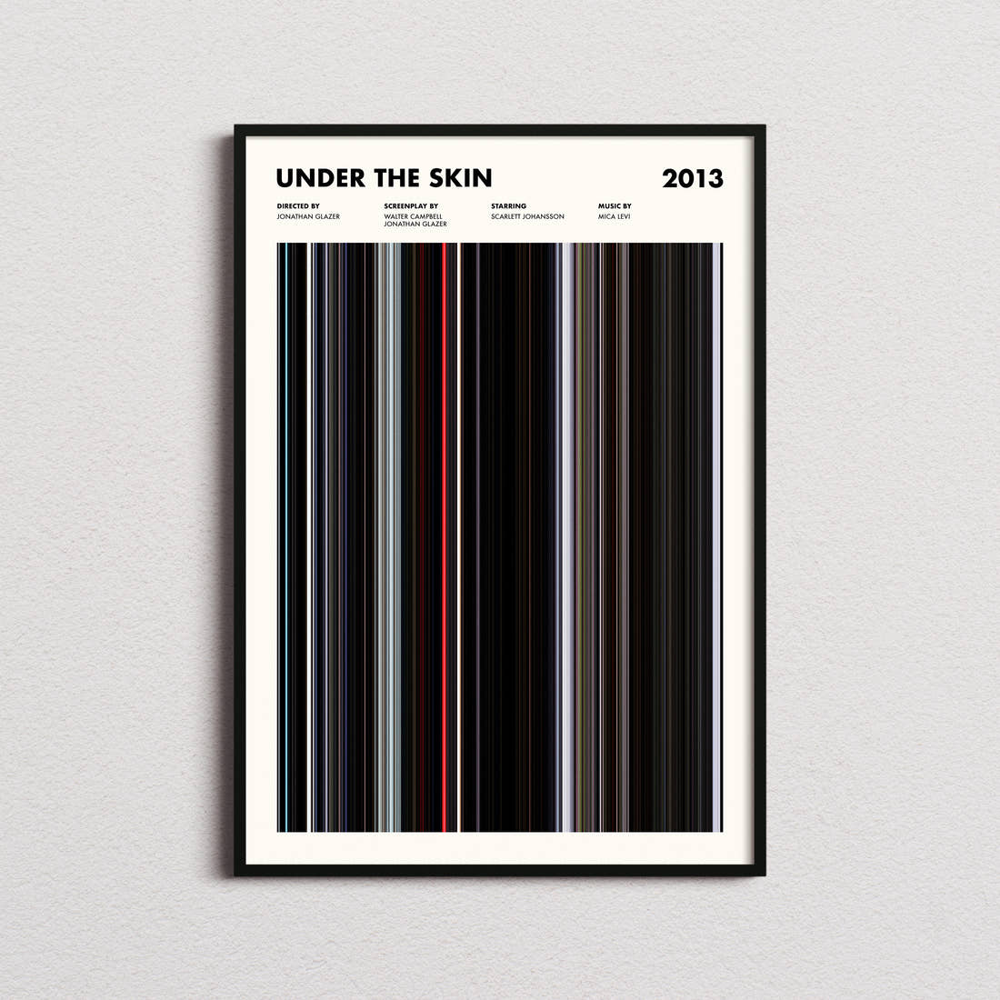 Under the Skin Movie Barcode Poster