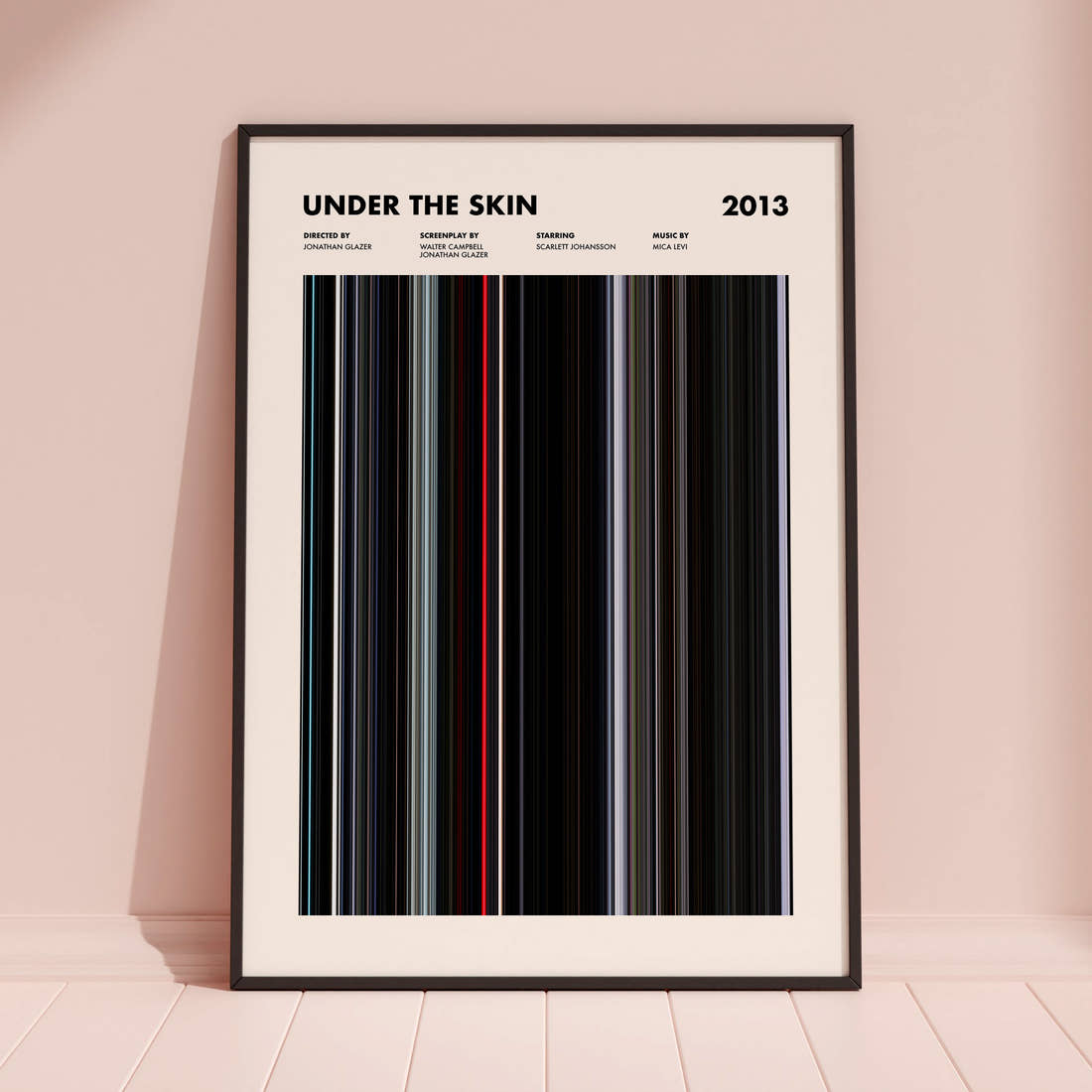 Under the Skin Movie Barcode Poster