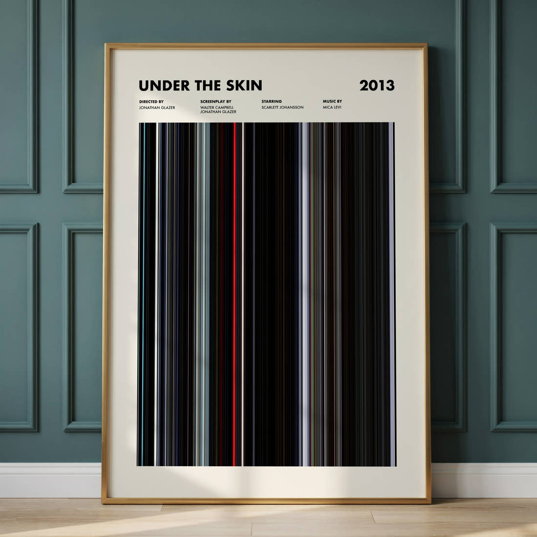 Under the Skin Movie Barcode Poster