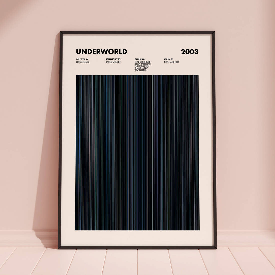Underworld Movie Barcode Poster