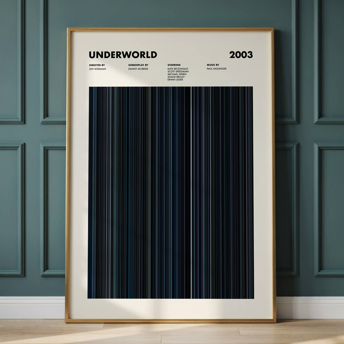 Underworld Movie Barcode Poster