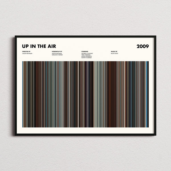 Up in the Air Movie Barcode Poster